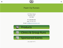 Tablet Screenshot of peachcityrunners.com